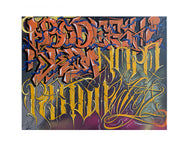 Graffiti Letter Alphabet artwork on Canvas by Clasik